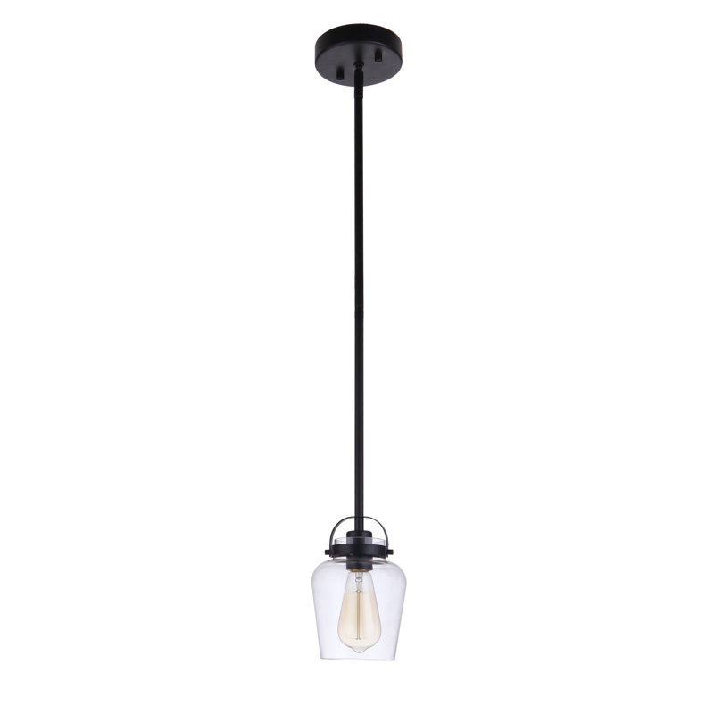 Luminaire suspendu à 1 lumière Tribble, Dos plat