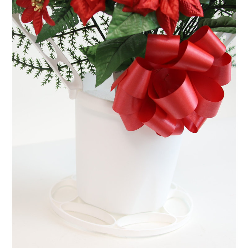 Poinsettia de Noël dans un panier, Bourgogne
