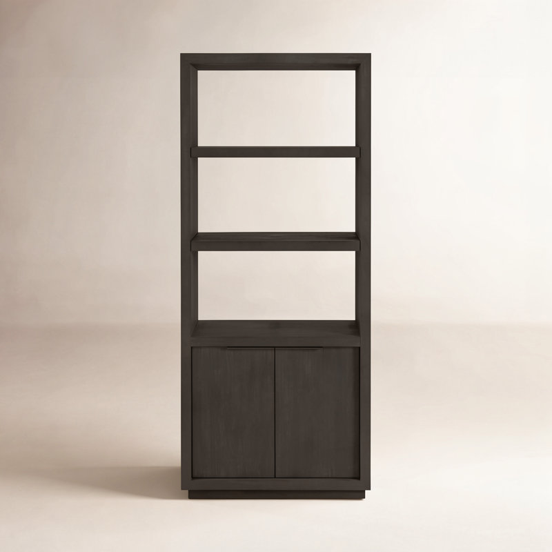 Eloise Storage Bookcase, Basalt Gray