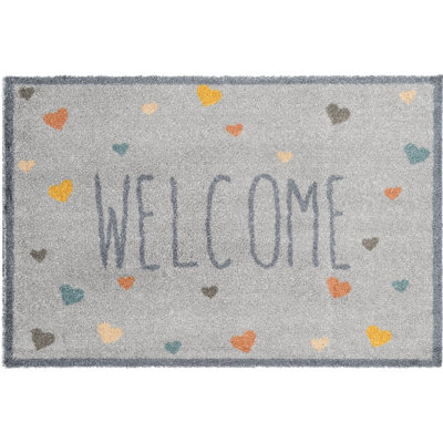 Genadi Welcome Love Hearts Kitchen Mat