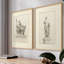 "Croquis rétro III", 2 pièces-504052815-504052812