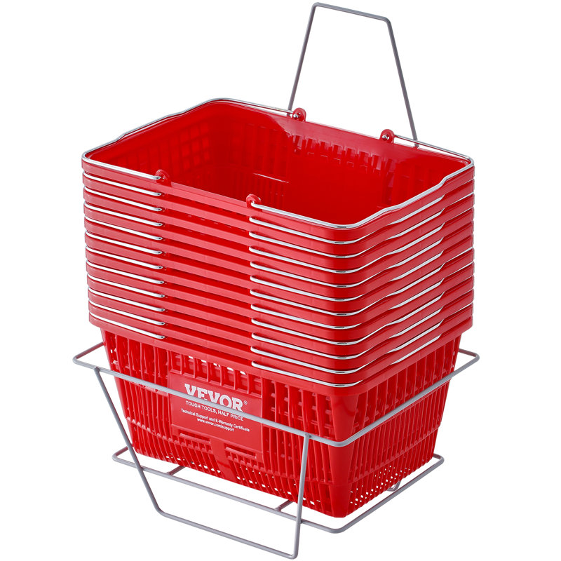 VEVOR Plastic Decorative Basket, Red