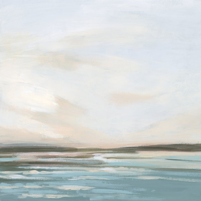 Seafoam Sunset I by June Erica Vess - Wrapped Canvas Print, 51cm H x 51cm W x 3.8cm D