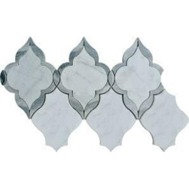 6" x 5" Straight Edge Marble Mosaic Tile