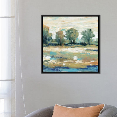«Blue Shade II» par Timothy O 'Toole - estampe numérique sur toile tendue avec châssis