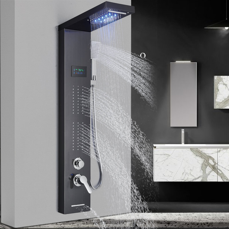 44.8'' Shower Panel with Fixed Shower Head, Oil Rubbed Bronze