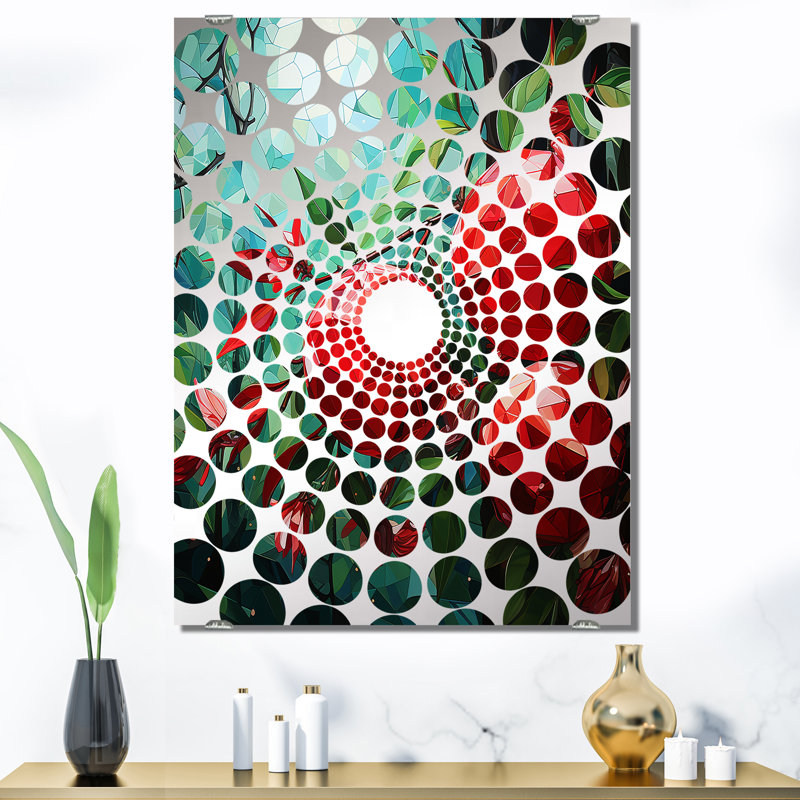 Obet - Miroir mural cerise, 40 po x 30 po