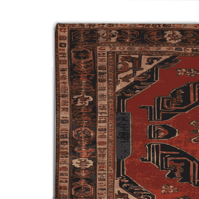 ArtDeco Brown Indoor and Outdoor Area Rug, Rectangle 8' x 10'