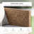 Outdoor Wicker Patio Conversation Furniture Set With Acacia Wood Coffee Table-754344343