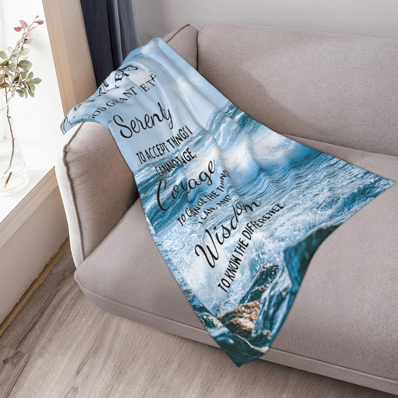 Coussin Serenity Prayer, L 40 po x l 30 po