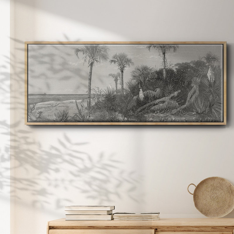 Sur la côte de la Floride - toile encadrée, H 20 po x l 50 po