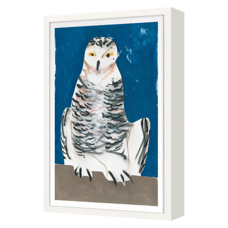 Snow Owl 1 Print by PC Ngo, White, 45" H x 30" W