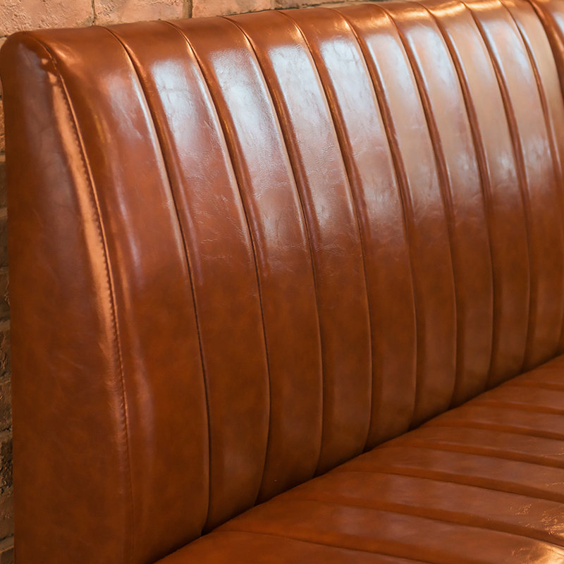 Banc rembourré en similicuir Nordic