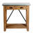Crockett Industrial Rustic Solid Wood Frame Rectangular Console Media Table With Storage-724664891