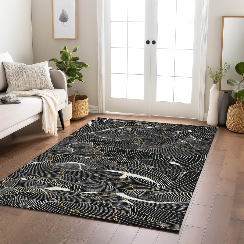  Machine Washable Indoor/Outdoor Chayden ACN1048 Rug, Rectangle 3' x 5'