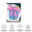 Fleur rose bolologienne sur toile-98095669