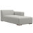 Rex Large L-Shaped 2-Seater Sofa in Pale Grey, Performance Fabric Sectional for Living Room, Modern Style with Extra-Wide Armrests-98294391