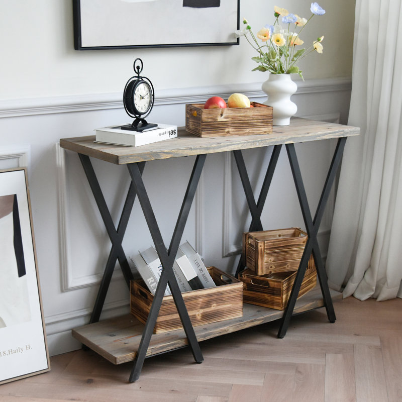 Console à 2 niveaux Rustic