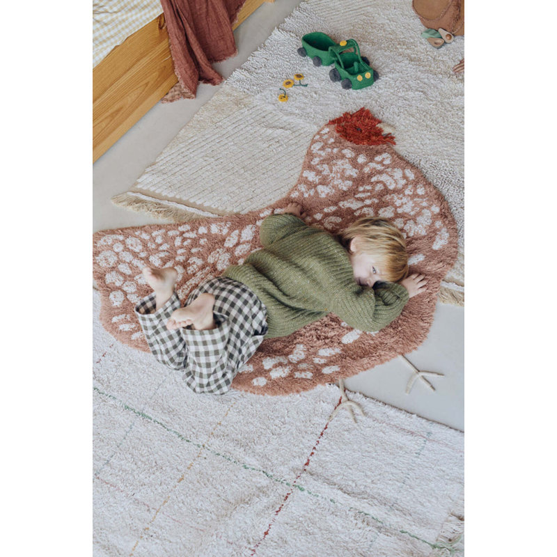 Growing Up On A Farm Hand Tufted Cotton Area Rug