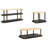 Callista Travertine Cocktail Table with Casters