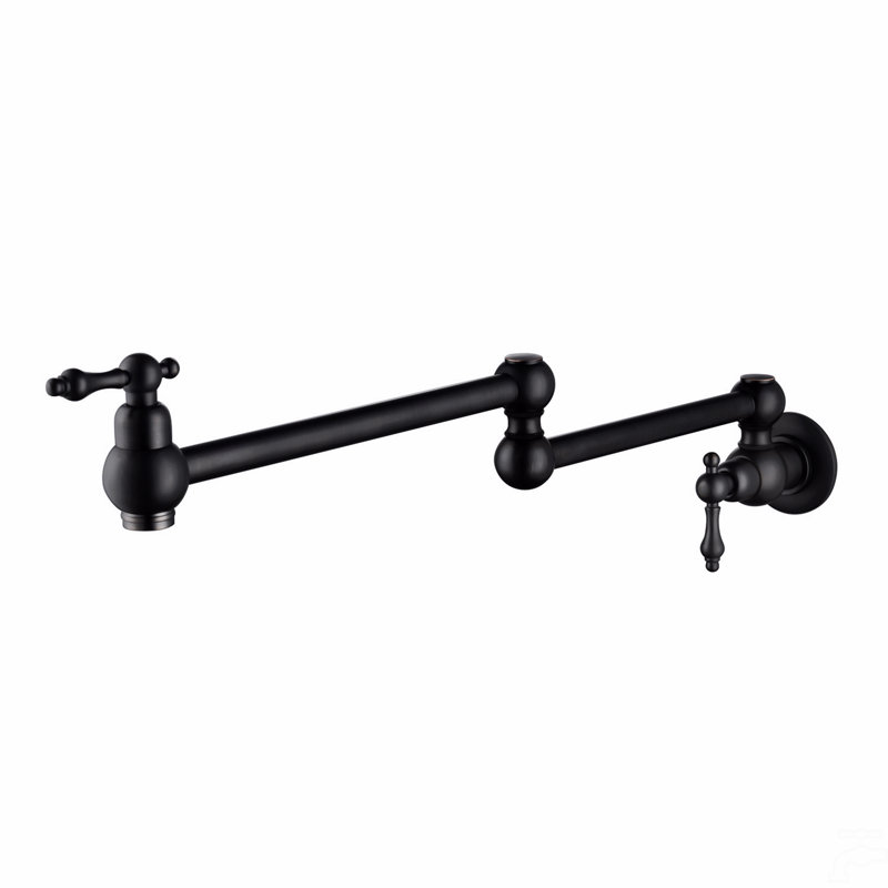 Pot Filler Faucet Wall Mount, Matte Black
