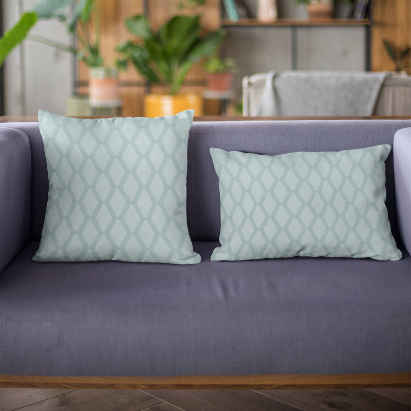 Coussin rectangulaire en tissu Plutus, Sérénité, 20 po x 30 po