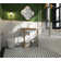 Metro 1" Hex Matte White with Black Honeycomb 10-1/4" x 11-7/8" Porcelain Mosaic Floor and Wall Tile