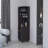 Wengue Corner Bar Cabinet With Glass Holder And Wine Rack-1966534385
