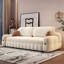 Canapé-lit extensible 86,61 po style crème multifonctionnel avec rangement-131199073