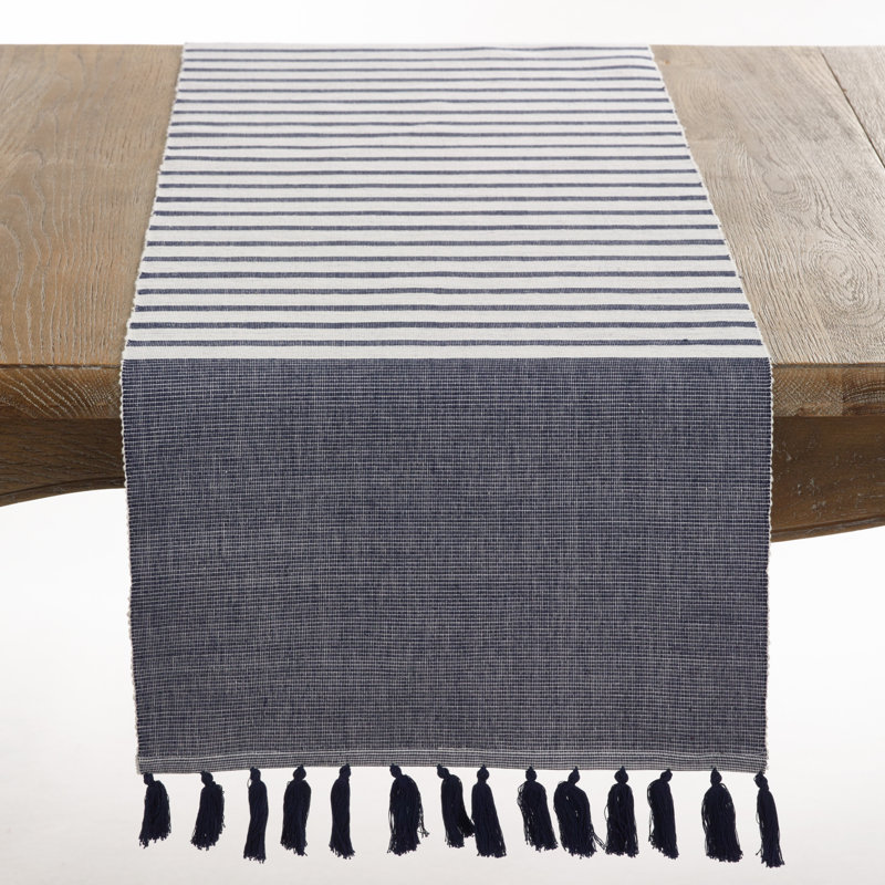 Penkridge Tasseled Table Runner, 16" x 90"