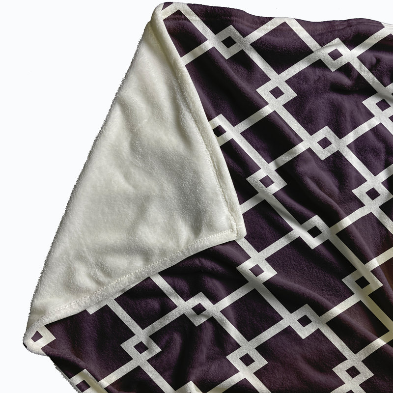 Nala Plain Weave / Muslin Throw Blanket, Purple