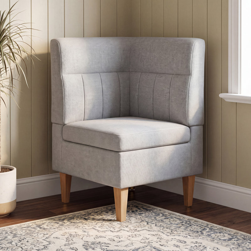 Upholstered Bench with Flip Top, Grey