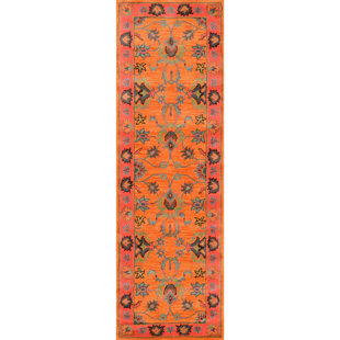Orange Vibrant Adileh Elegance Area Rug