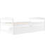 Lit plateforme simple avec deux tiroirs en blanc - Exquis & Space 2 Spacieux et attrayant