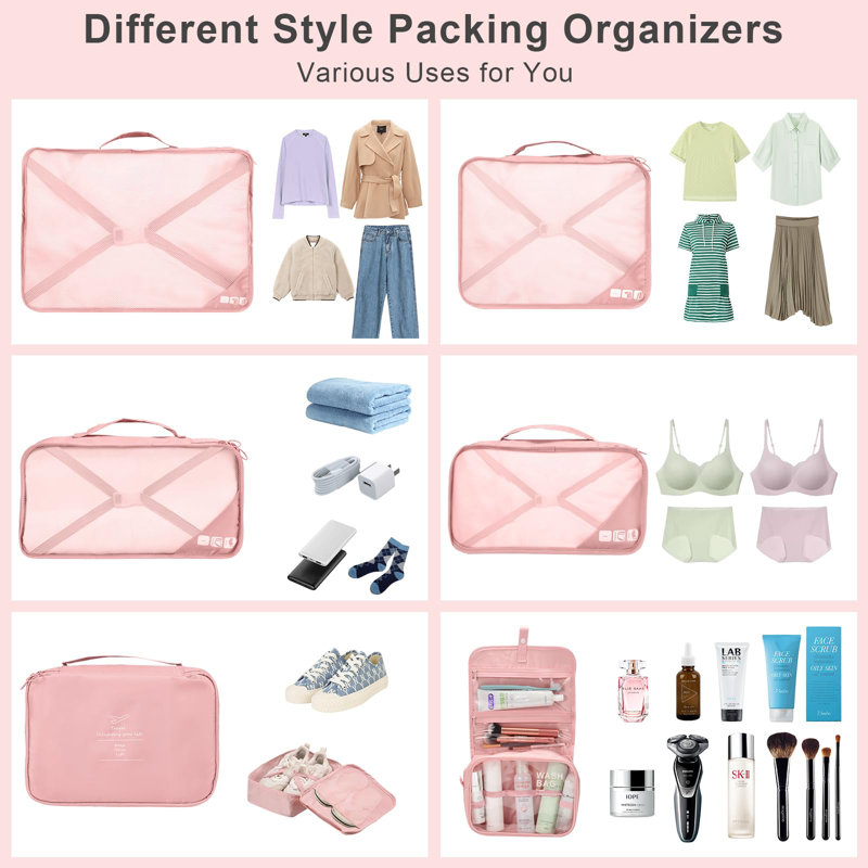 Rebrilliant Fabric Storage Bag, Pink