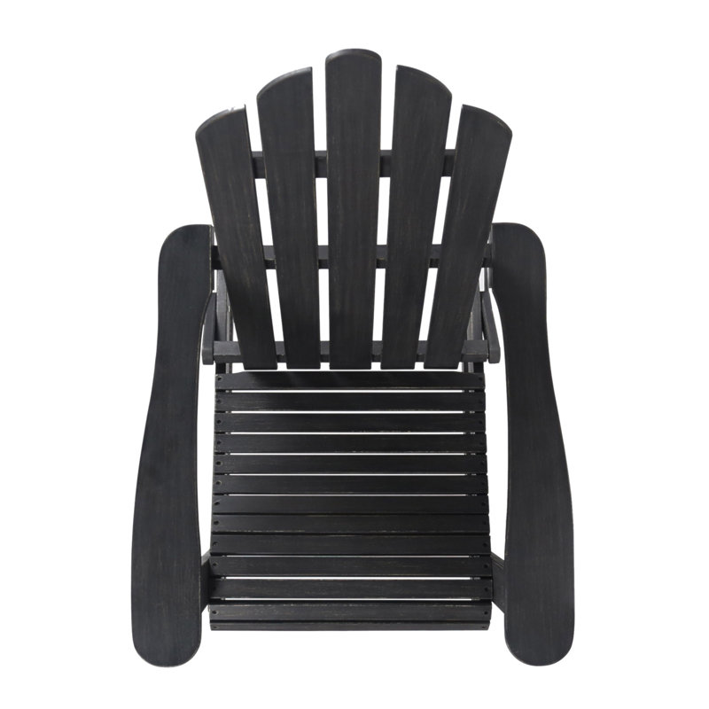 Chaise Adirondack pliable Hollywood, Gris foncé