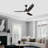 Heshor 3-Blade Led Lighted Ceiling Fan With Remote-348814599