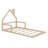 Floor Bed With House-Shaped Headboard-669679278