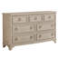 Commode l 7 po avec miroir Malibu-43797791
