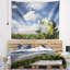 Tapisserie de fleurs en polyester avec accessoires suspendus inclus-28490727