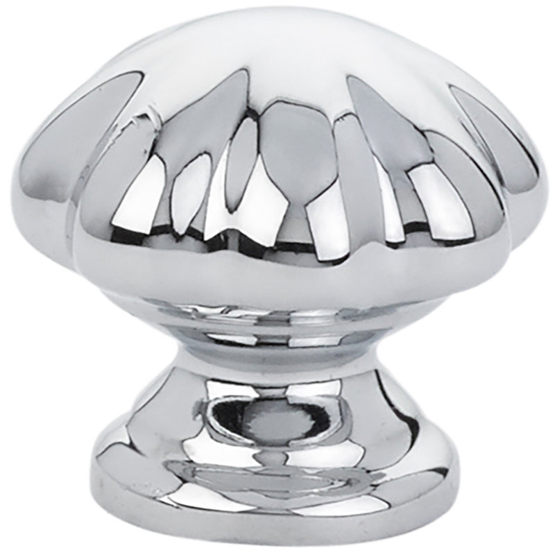 Poignée d'armoire Emtek Melon, Chrome poli, H 1,25 po x l 1,25 po x P 1,25 po
