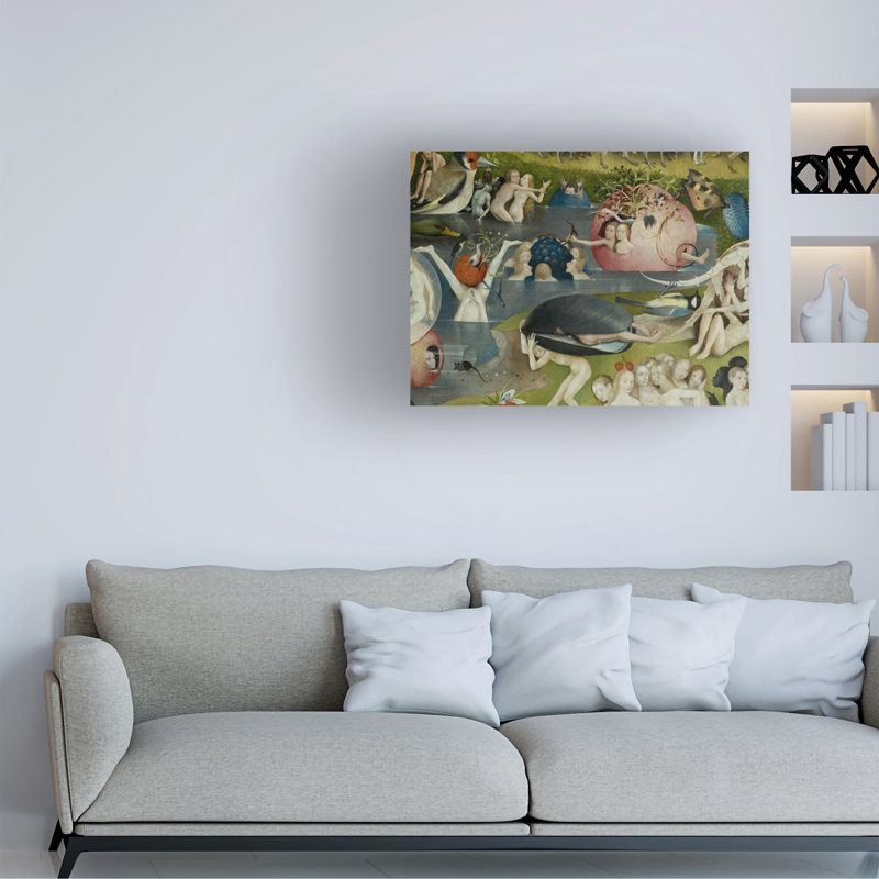 Hieronymus Bosch The Garden Of Earthly Delights, 1490-1500 Canvas Art, 18" H x 24" W