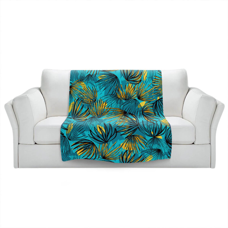  Couverture fleurs non finies, 68 po x 80 po