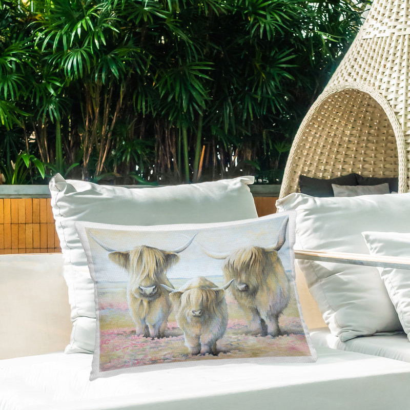 Coussin décoratif pour l'extérieur Gentle Clever Trio par White Ladder