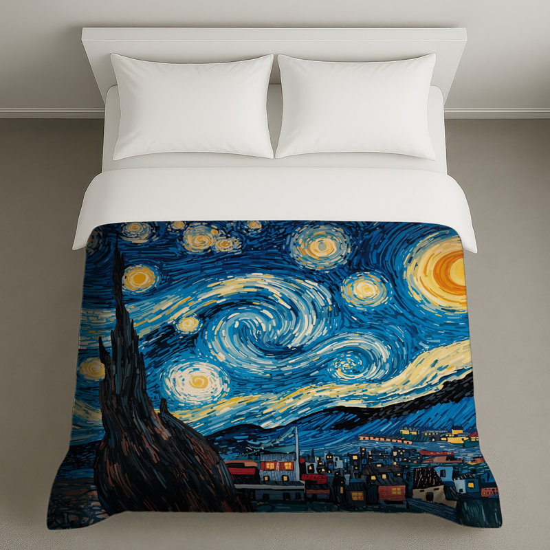 Housses de couette Starry Night Swirling Sky, Twin