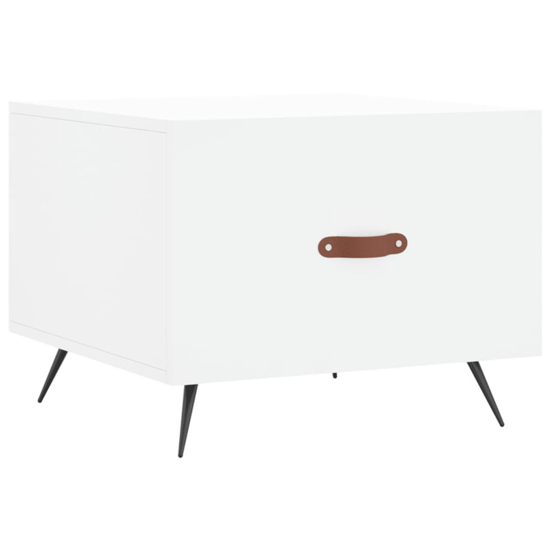 Chonie Four Leg Coffee Table with Storage, White