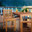 Elzas Outdoor Teak Bar Stool-1899720956