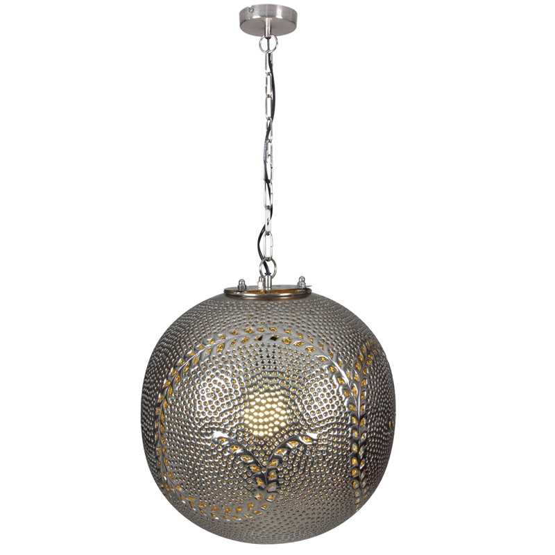 Decorative 1 - Light Silver Sphere Pendant
