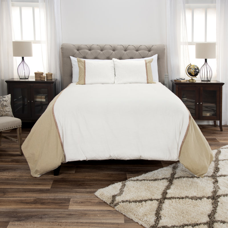 Cotton Duvet Cover, Queen Duvet Cover + 2 Shams