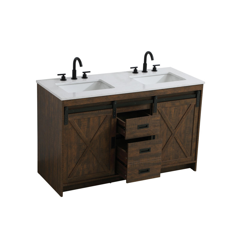 Boden 54 inch Double Bathroom Vanity, Expresso